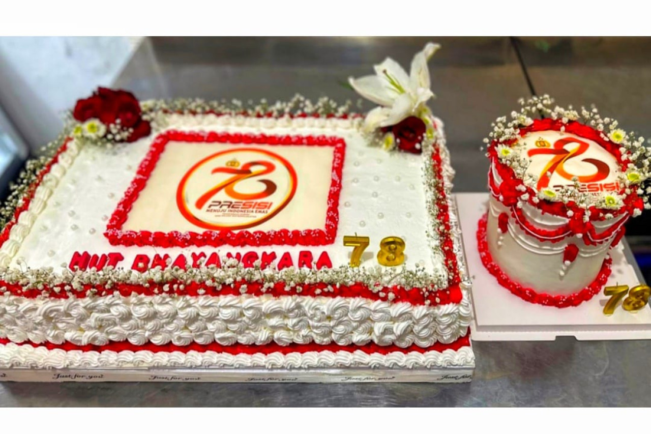 Makna Kue HUT Bhayangkara ke-78 Polresta Sidoarjo