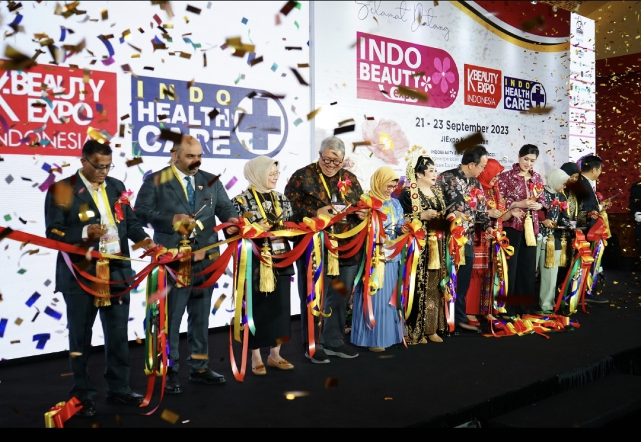 IndoBeauty Expo 2023 sukses menyedot minat usaha kosmetik tumbuh di Indonesia (foto: Krista Exhibition for jatimnow.com)