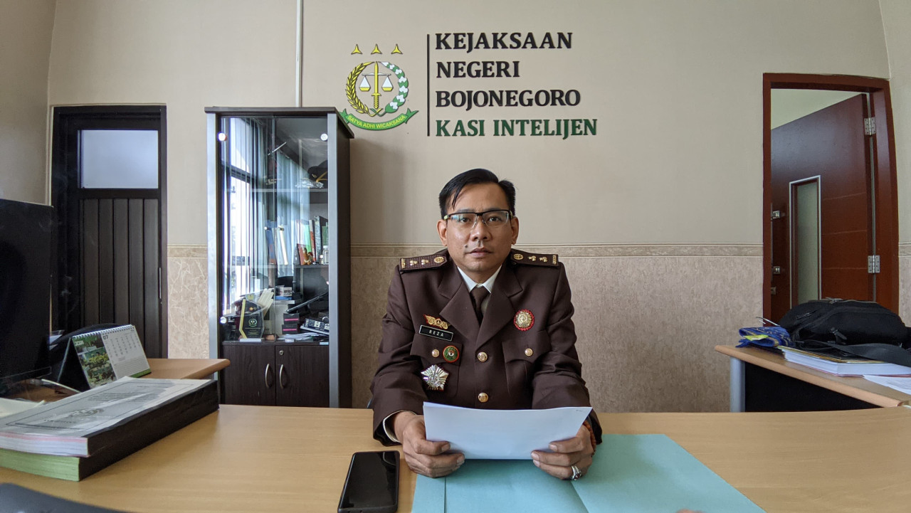 Kasi Intelejen Reza Aditya Wardhana (Foto: Misbahul Munir/jatimnow.com)