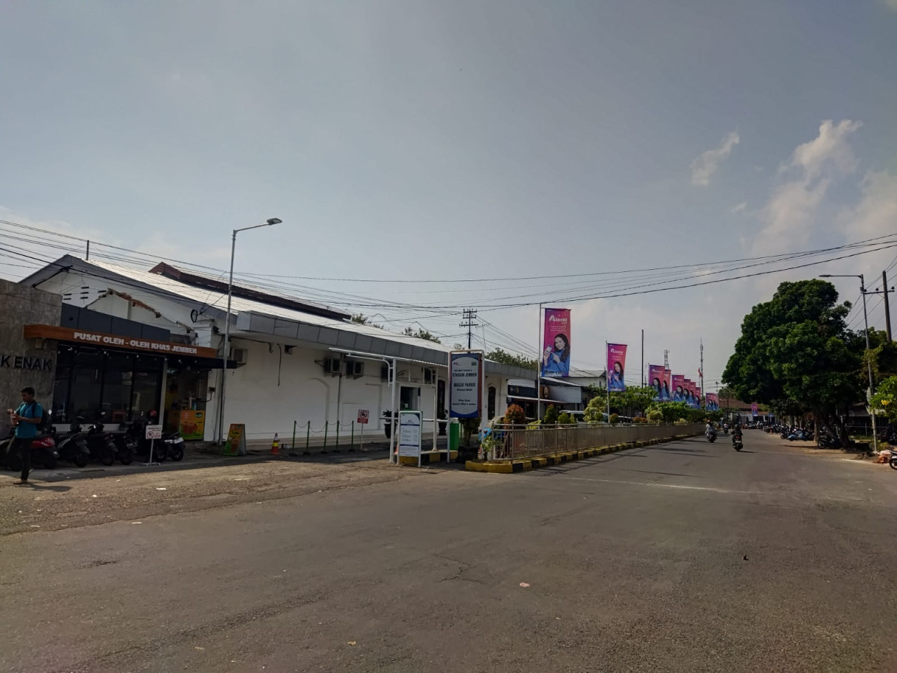 Lokasi yang akan dijadikan tempat penjemputan penumpang di Stasiun Jember. (Foto-foto: Diskominfo/jatimnow.com)