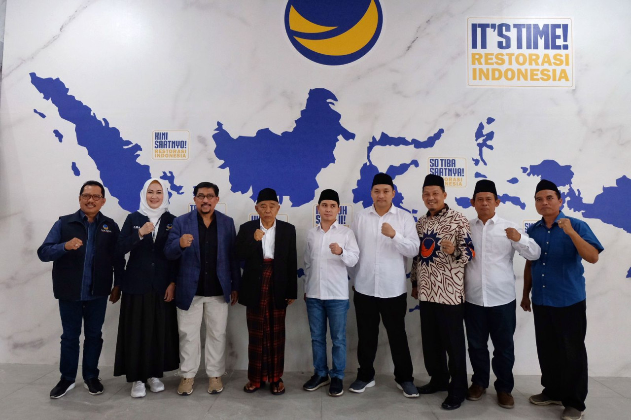 Kiai Asep dan Gus Barra Sambung Silaturahmi ke DPW NasDem Jatim