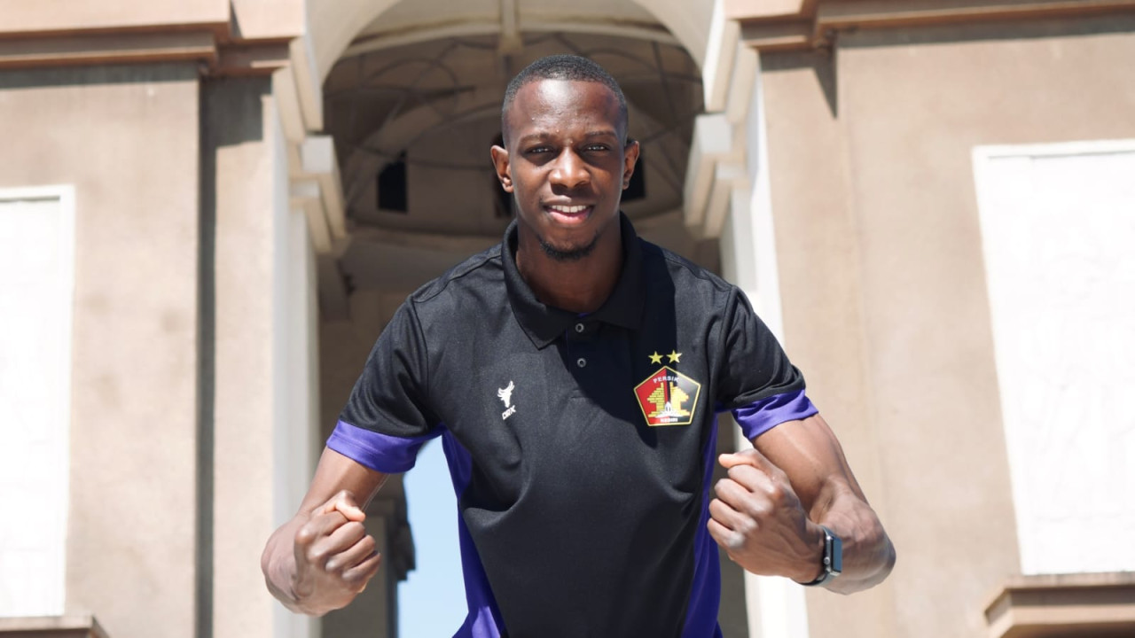 Potret Ousmane Fane, pemain baru Persik Kediri. (Foto: Persik Kediri/jatimnow.com)