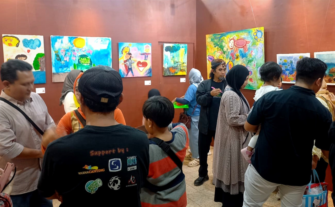 4 Sahabat Cilik Gelar Pameran Lukis di Balai Pemuda Surabaya