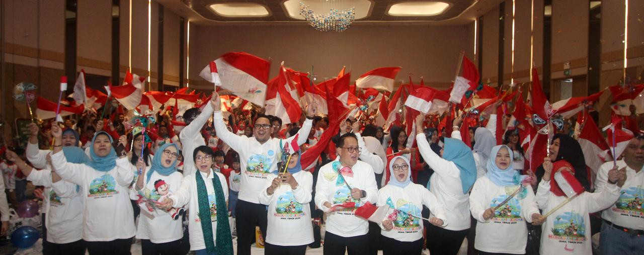 Perayaan Hari Anak nasional (HAN) di Hotel Novotel Samator Surabaya. (Foto: Aan Haryono/jatimnow.com)