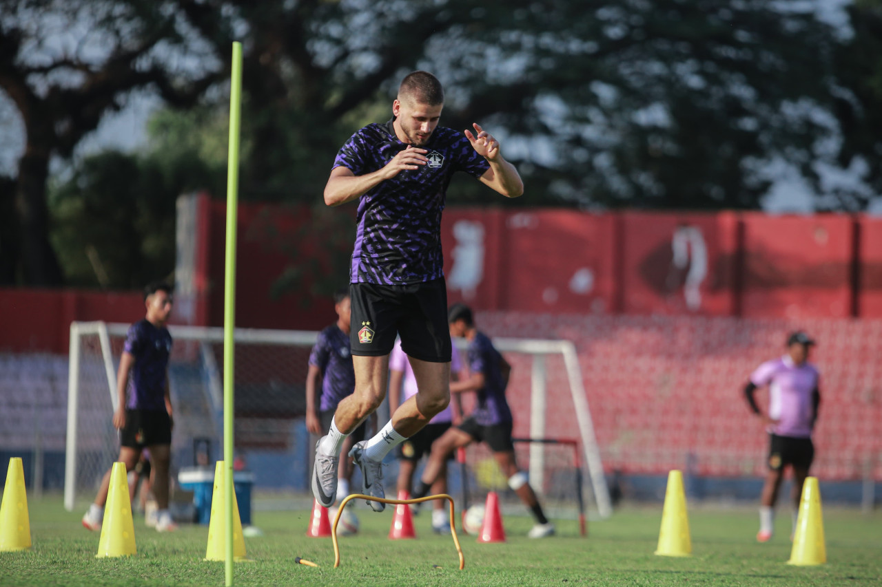 Latihan Persik Kediri di Stadion Brawijaya. (Foto: Persik Kediri/jatimnow.com)