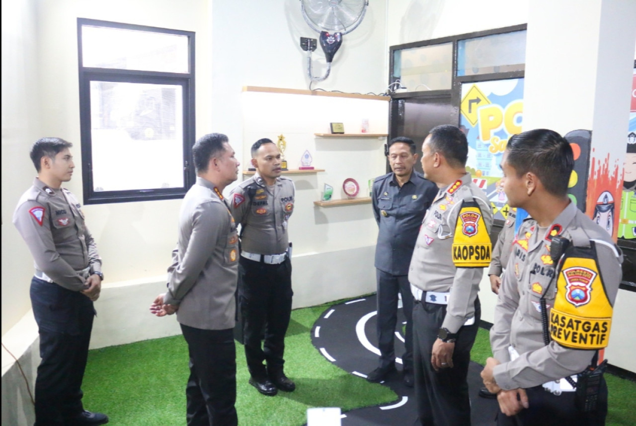 Layanan Traffic Engineering dan Education Center di Unit Kamsel Satlantas Polresta Malang Kota. (Foto: Gerhana/jatimnow.com)