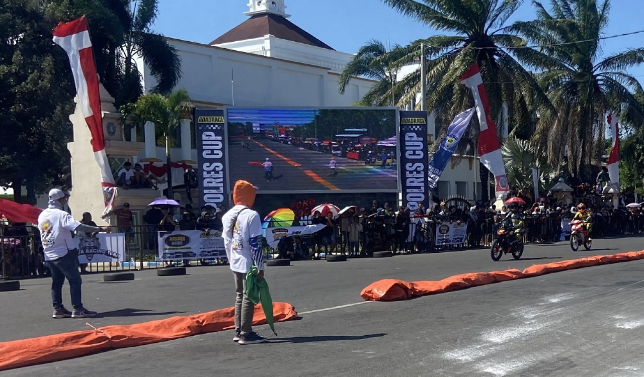 Arena Road Race Kapolres Cup Ponorogo. (Foto: Ahmad Fauzani/jatimnow.com)