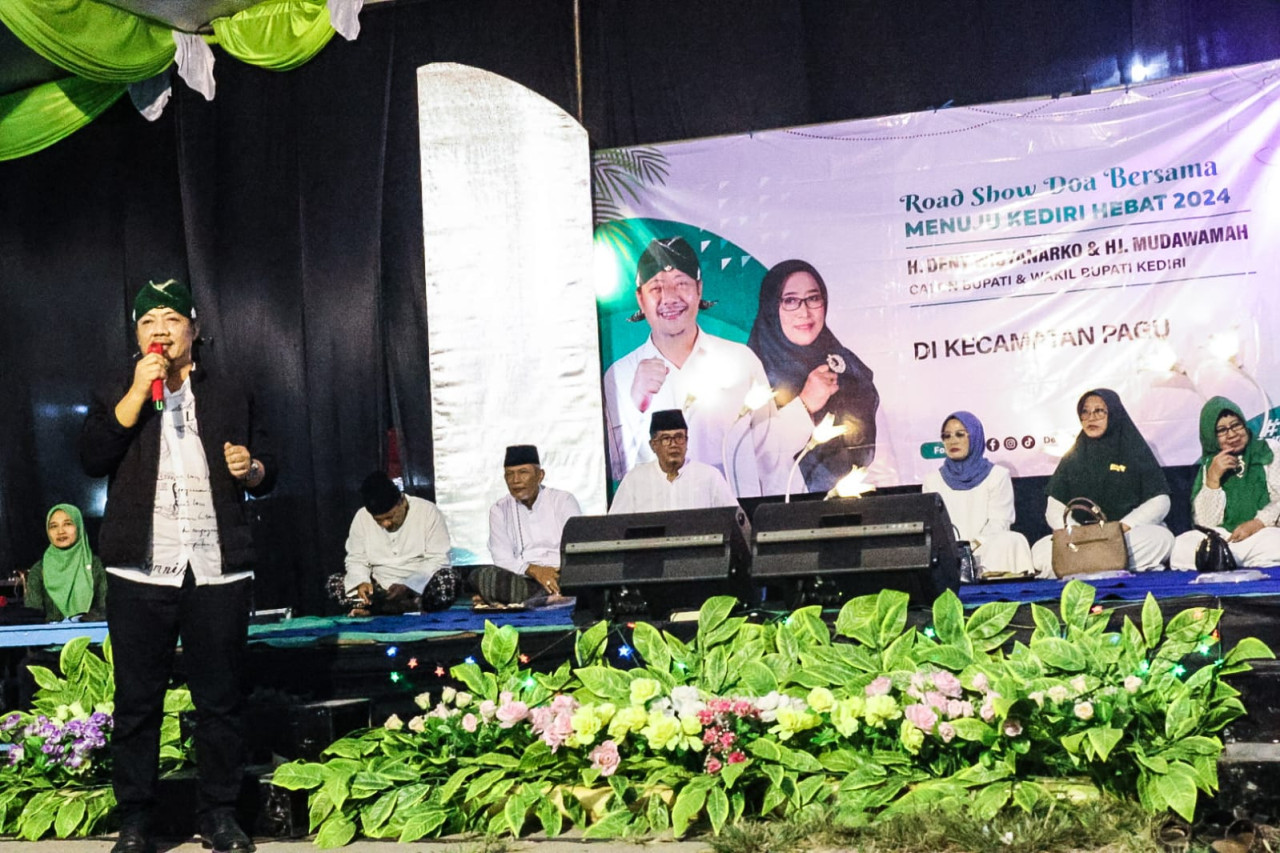 Puncak Roadshow Doa Bersama Menuju Kediri Hebat. (Foto: Yanuar Dedy/jatimnow.com)