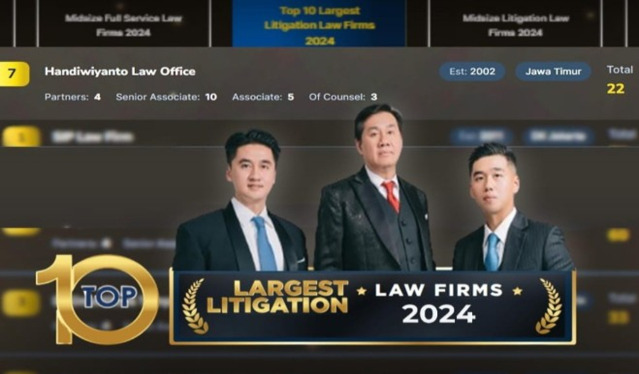 HLO 10 Besar Top 100 Indonesian Law Firm 2024, Ingat Kasus KDRT Sharon Milan?
