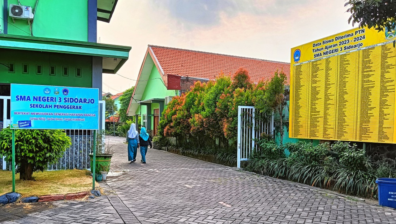 SMAN 3 Sidoarjo. (Foto-foto: Ahaddiini HM/jatimnow.com)