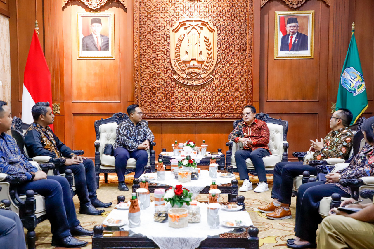 Audiensi antara Rumah BUMN dengan Pemprov Jatim di Gedung Negara Grahadi (Foto: Humas Pemprov Jatim for jatimnow.com)