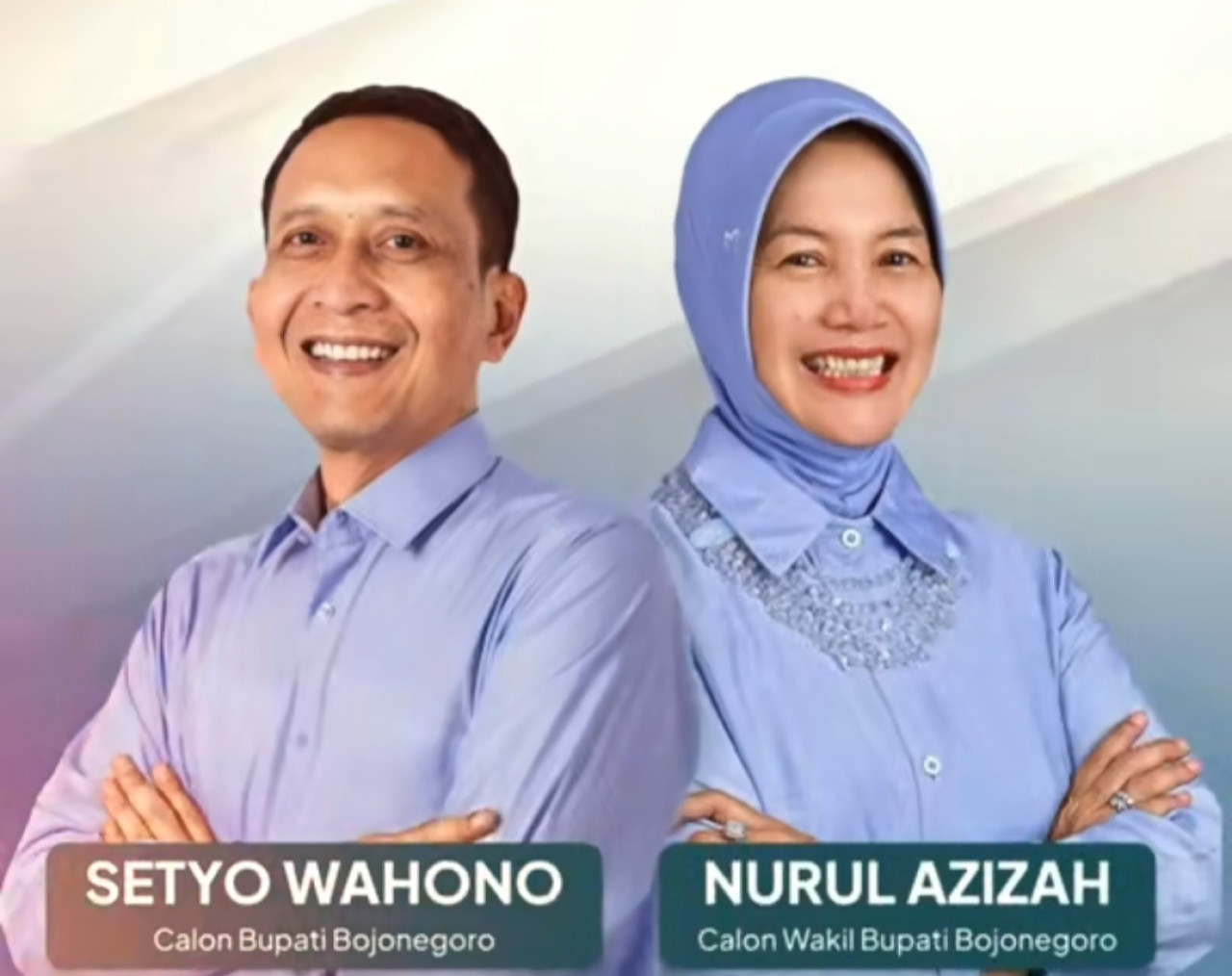 Pasangan Setyo Wahono dan Nurul Azizah. (Foto: Misbahul Munir/jatimnow.com)