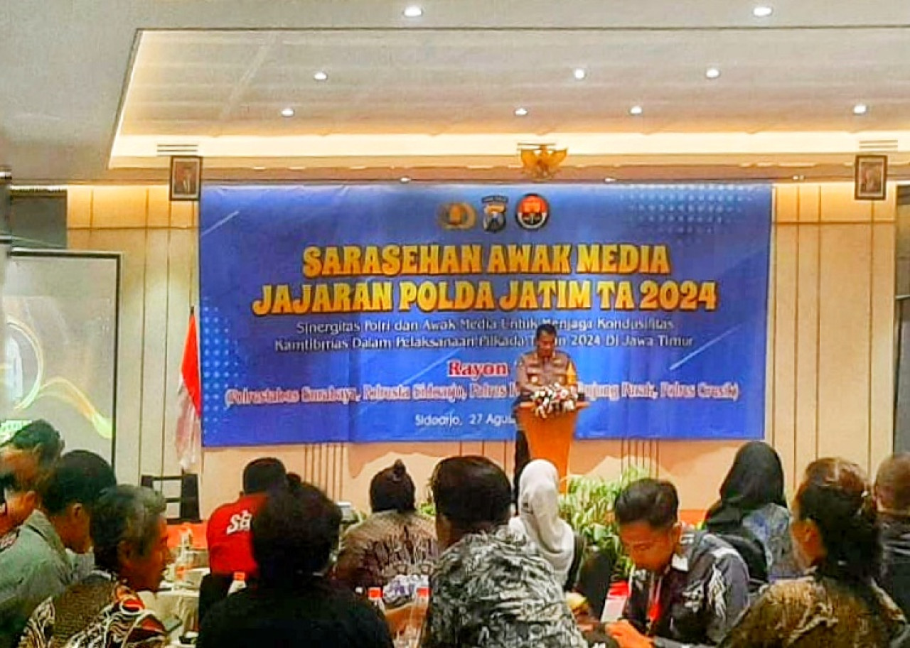 Polda Jatim Gandeng Media Massa, Deklarasikan Sinergi Kawal Pilkada di Sidoarjo
