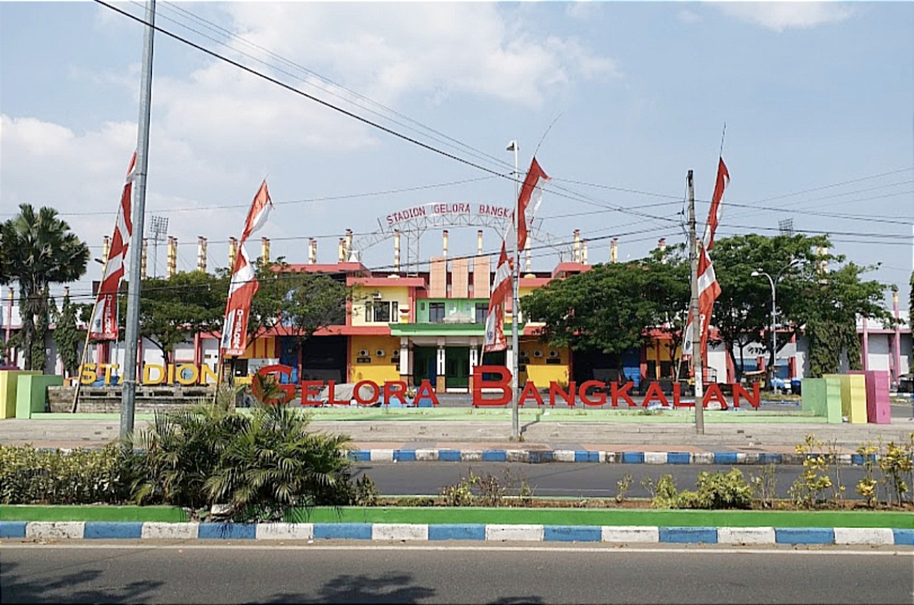 Stadion Gelora Bangkalan. (Foto: Fathor Rahman/jatimnow.com)