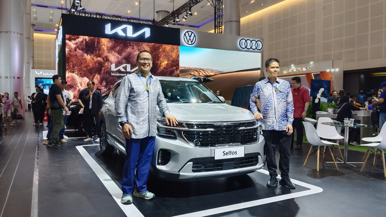 The New KIA Seltos tampil mentereng di Ajang GIIAS Surabaya 2024 (Foto: Misbahul Munir/jatimnow.com)