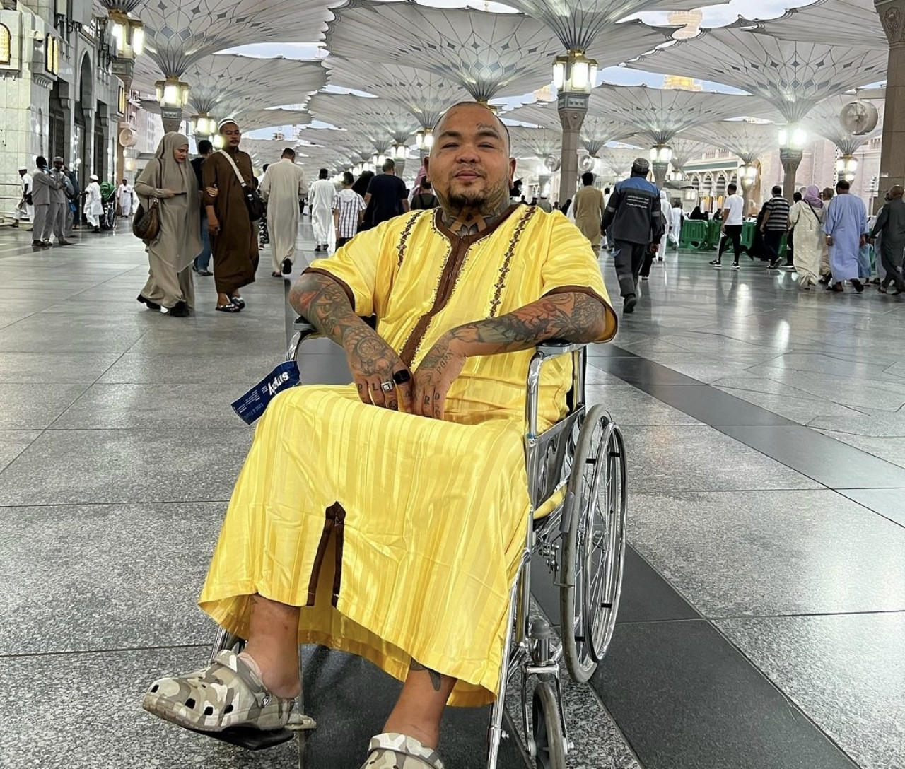 King Abdi usai perawatan di Masjid Nabawi (tangkapan layar)