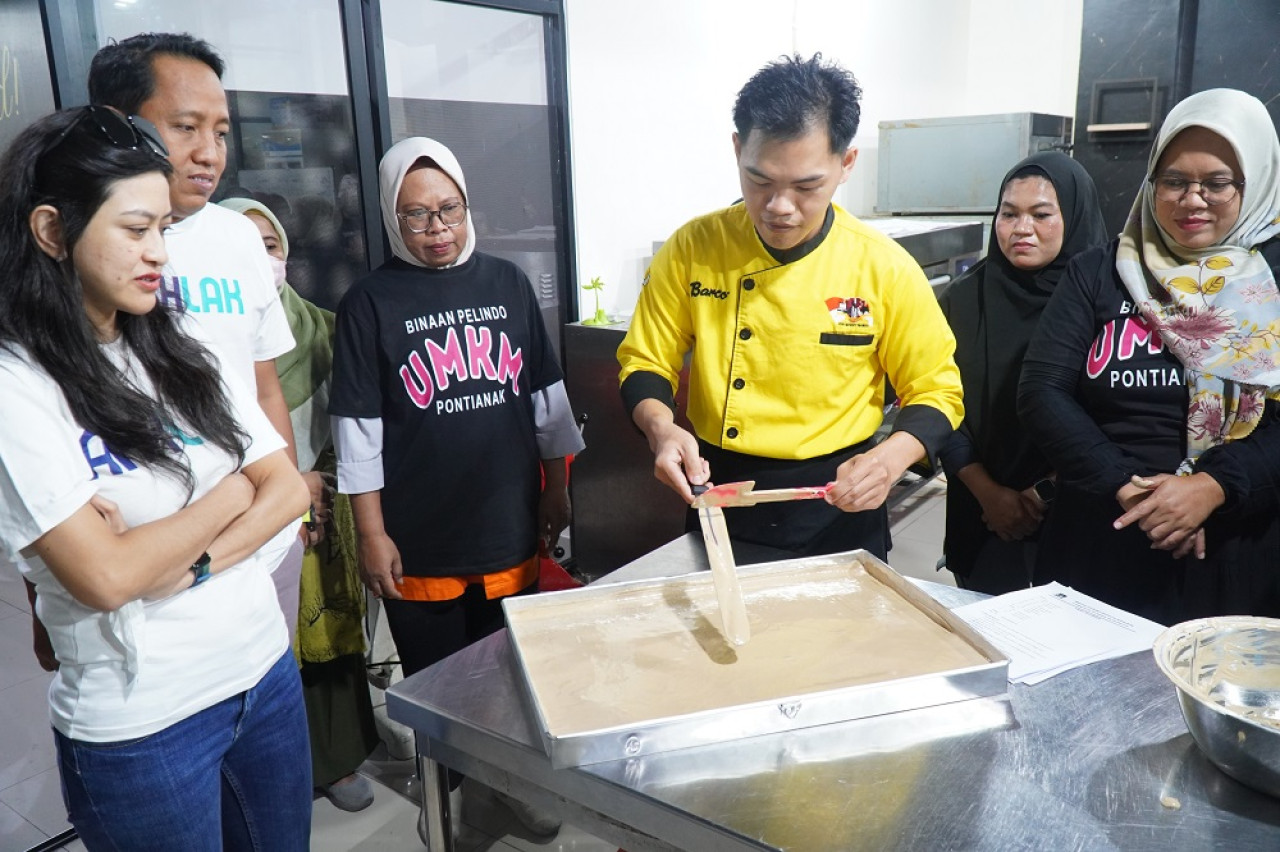 Pelatihan Kewirausahaan UMKM di Pontianak. (Foto-foto: Humas PT Pelindo Terminal Petikemas)