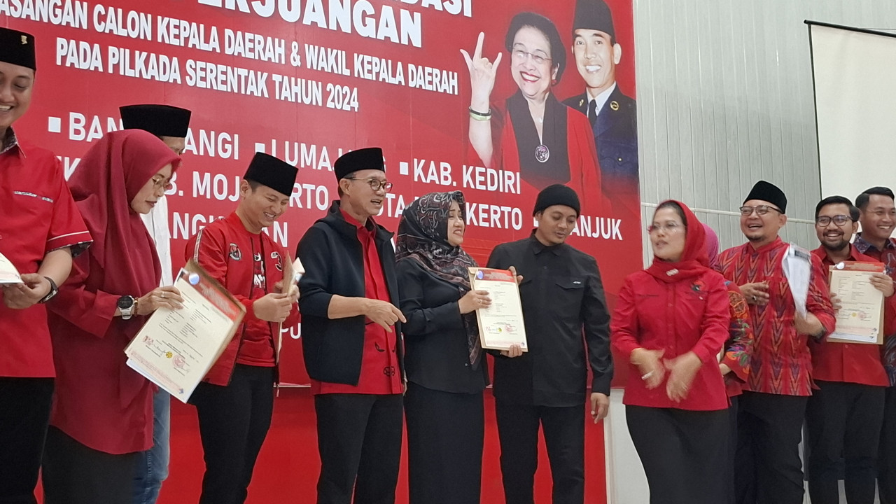 PDIP Keluarkan 10 Rekom Susulan Pasangan Calon Kepala Daerah di Jatim