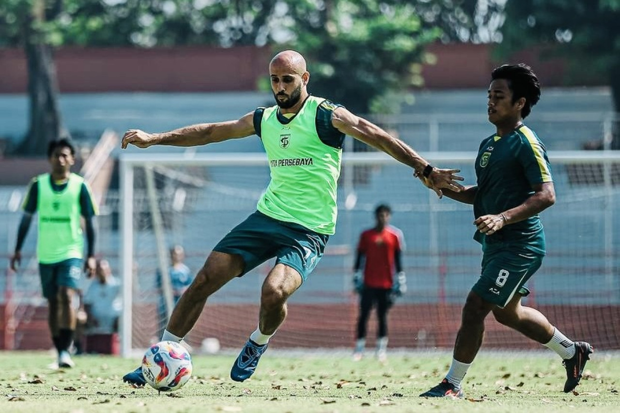 Gelandang Persebaya, Mohammed Rashid. (Foto: PT LIB)