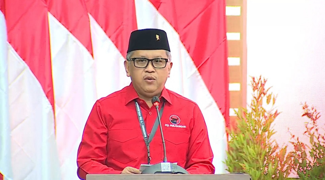Sekjend PDIP Hasto Kristianto. (Foto: tangkapan layar YouTube PDI Perjuangan)