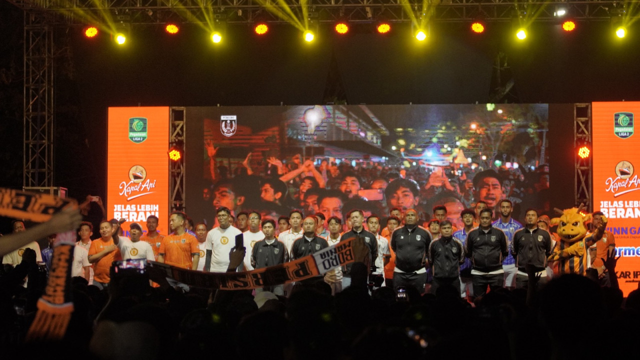 Launching Jersey dan perkenalan pemain baru Persibo Bojonegoro. (Foto: Rizki for jatimnow.com)