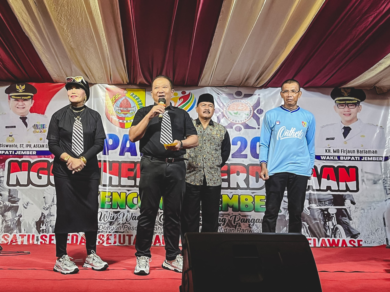 Ngontel Bareng Bupati Cup 2024 tempuh jarak 45 Kilometer (Foto: Diskominfo/jatimnow.com)