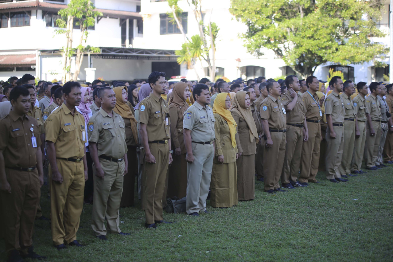 Ilustrasi PNS Ponorogo saat apel beberapa waktu lalu (Foto: Prokopim Pemkab Ponorogo for jatimnow.com).