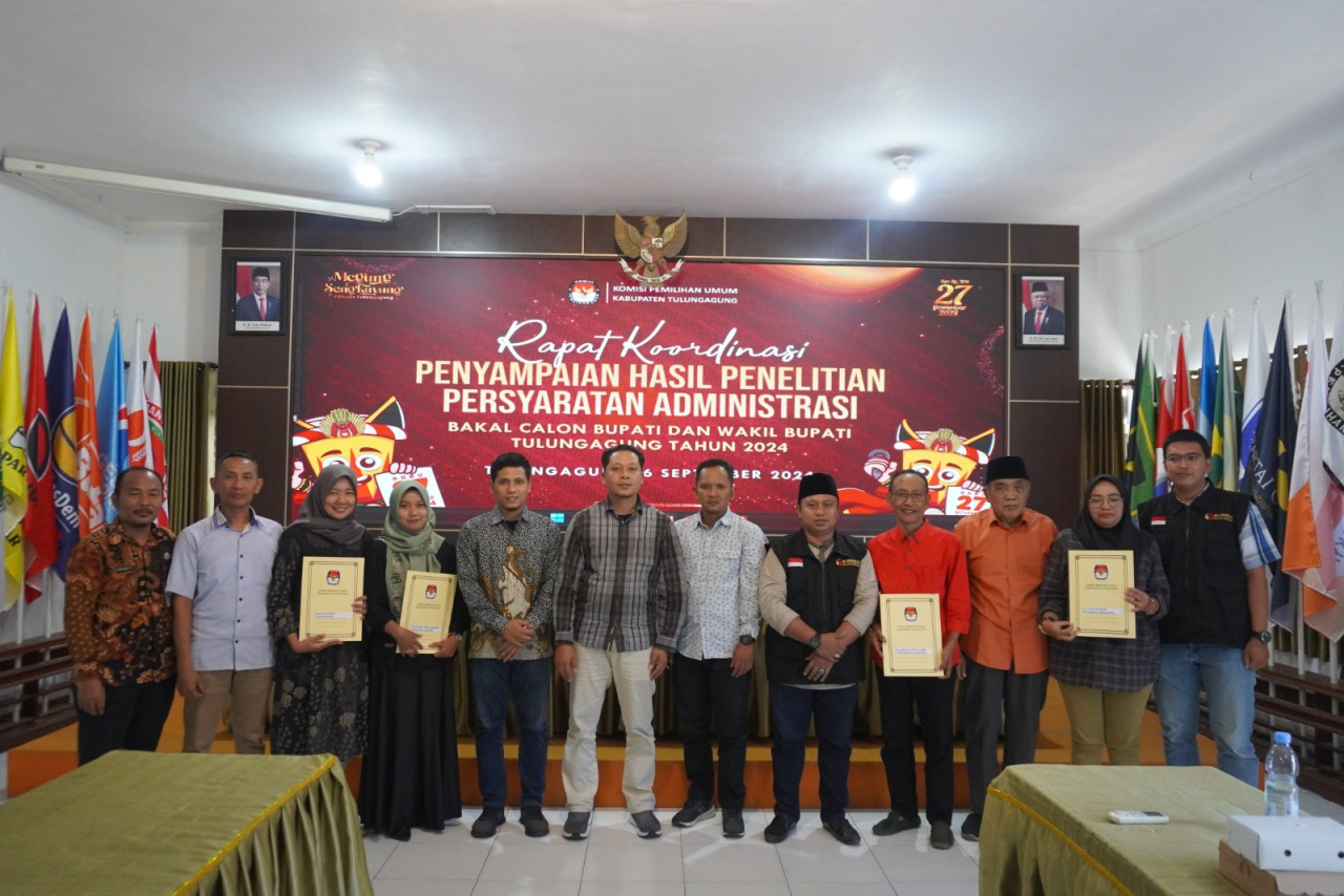 Semua Bapaslon di Tulungagung Belum Memenuhi Syarat Administrasi