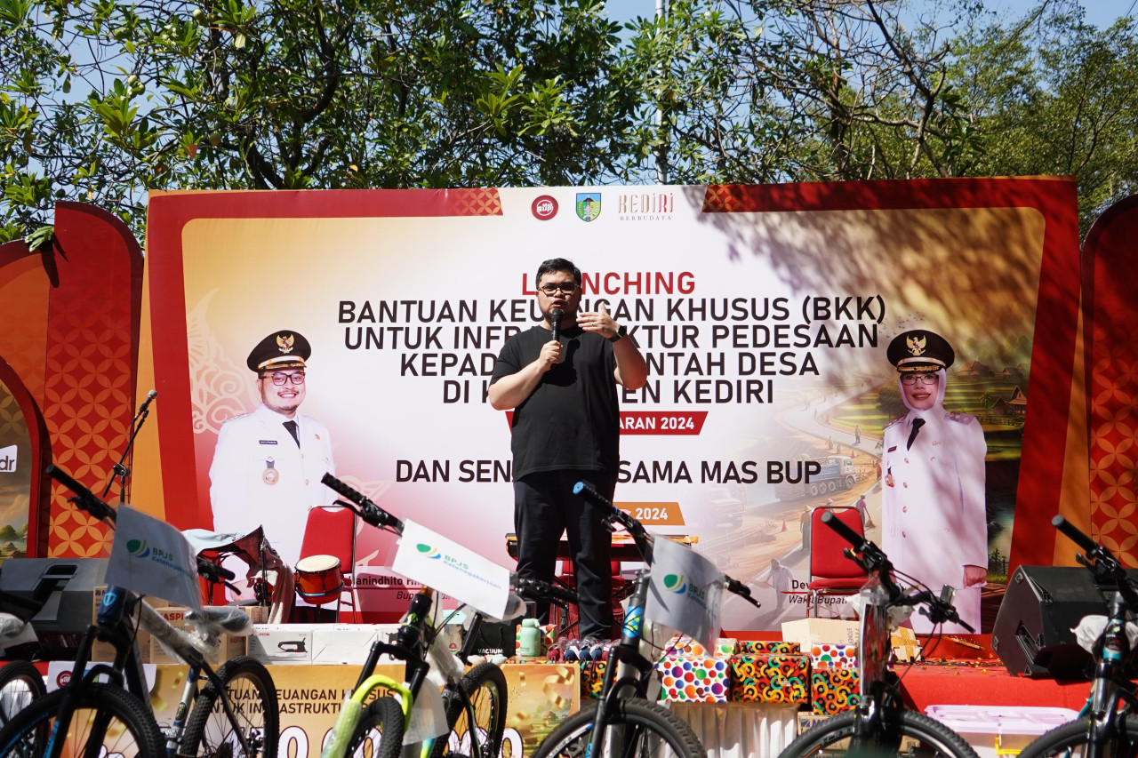 Mas Dhito saat launching BKK. (Foto: Pemkab Kediri/jatimnow.com)