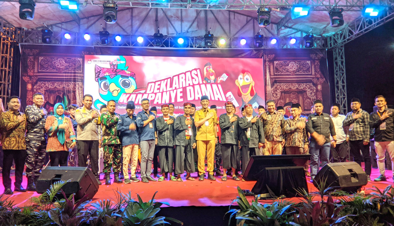 Deklarasi Kampanye Damai di Bangkalan (Foto: Fathor Rahman/jatimnow.com)