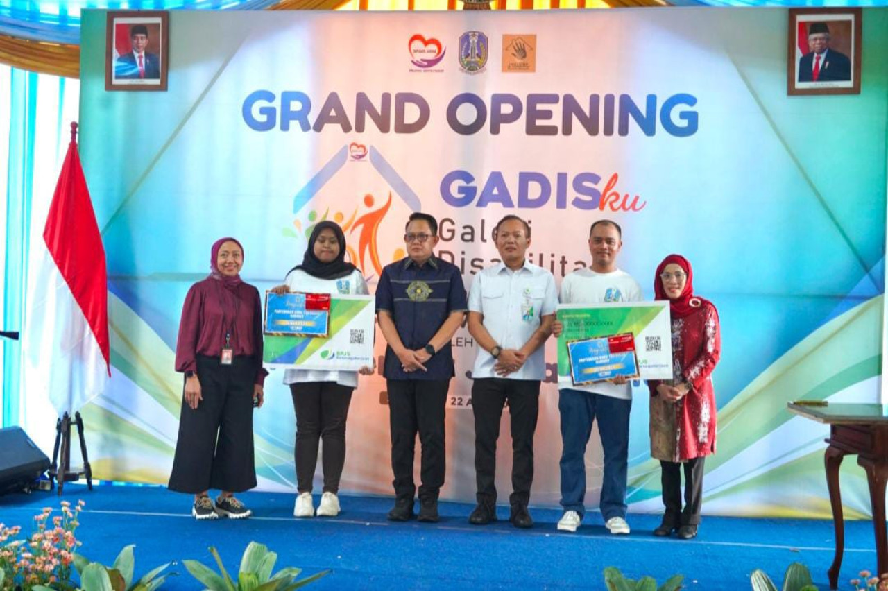 Dinas Sosial Jawa Timur didukung Bank Jatim melaunching Galeri Disabilitas Kinasih dan UPT (Gadisku). (Foto: Bank Jatim)