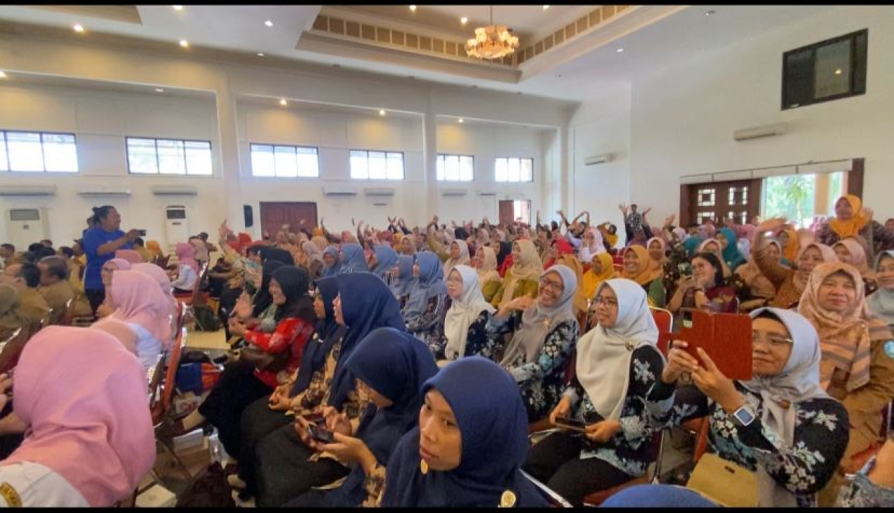 Kader Posyandu saat peluncuran Posyandu ILP. (Foto: Ahmad Fauzani/jatimnow.com)