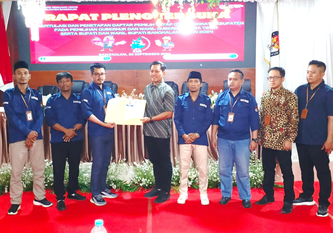 Penetapan DPT oleh KPU Bangkalan. (Foto: Fathor Rahman/jatimnow.com)