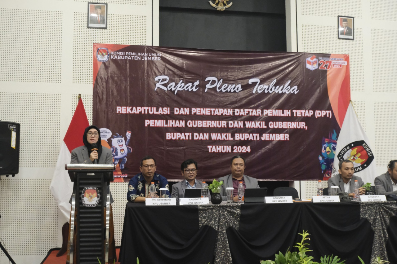 KPU Jember tetapkan DPT Pilkada Jember 2024 (Foto: Humas KPU Jember/jatimnow.com)