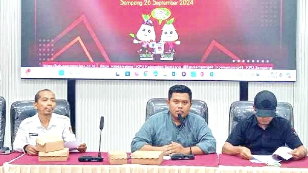 Rapat KPU Sampang (Foto: KPU Sampang/jatimnow.com)