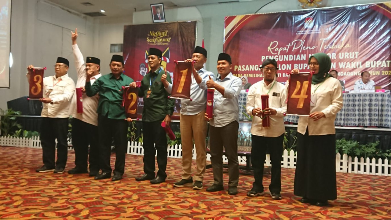 Makna di Balik Nomor Urut Paslon Pilkada Tulungagung 2024