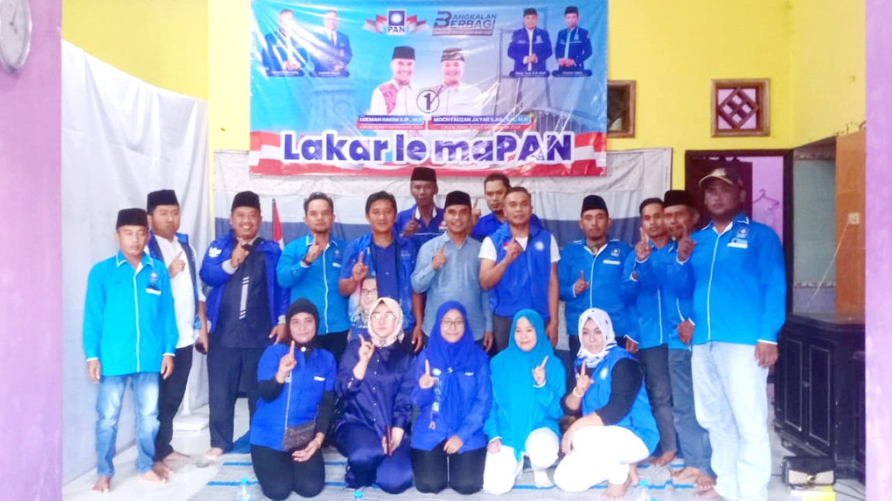 Safari politik Lukman - Fauzan di kantor PAN. (Foto: Fathor Rahman/jatimnow.com)