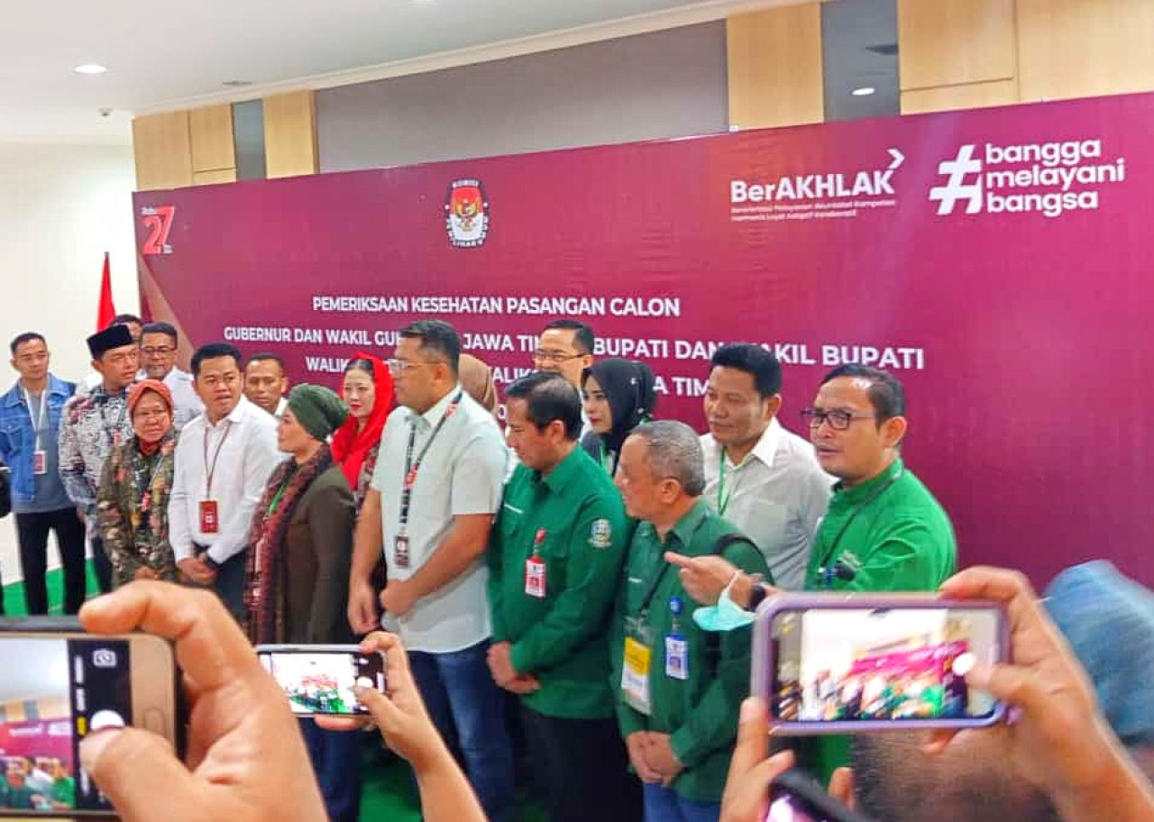 KPU Sidoarjo Umumkan Hasil Tes Kesehatan 2 Paslon Bacabup