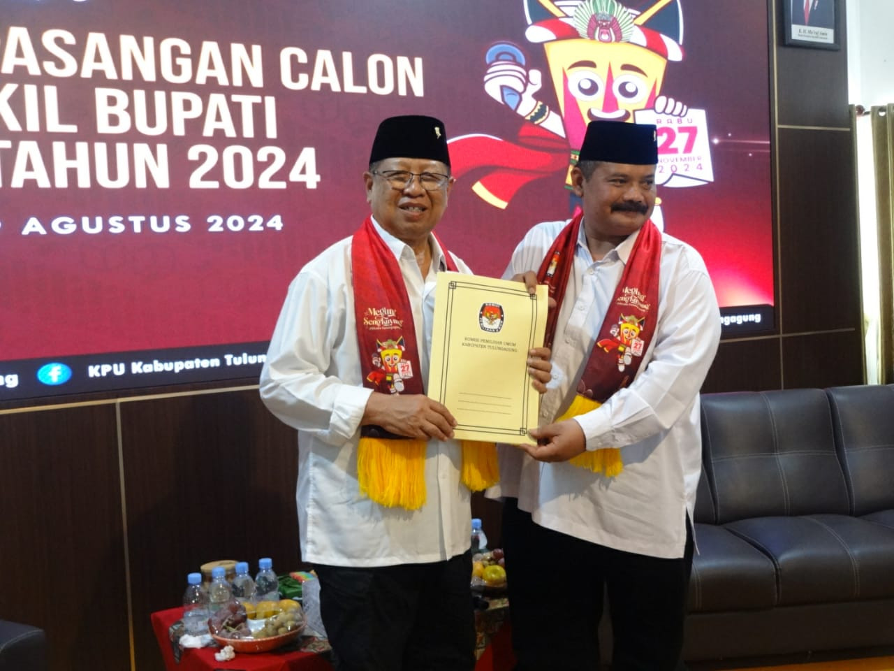 Paslon Mardinoto. (Foto: Bramanta Pamungkas/jatimnow.com)