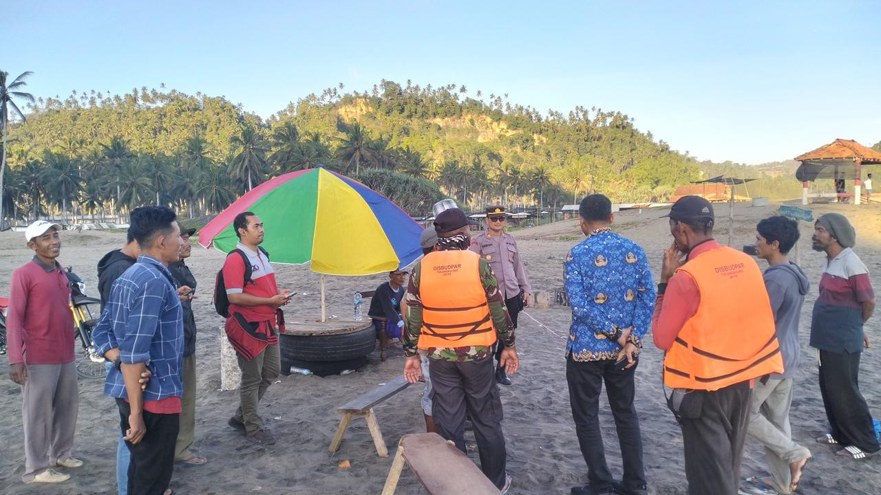 Tim SAR Gabungan berada di lokasi kejadian. (Foto: Dok Polres Tulungagung for jatimnow.com)