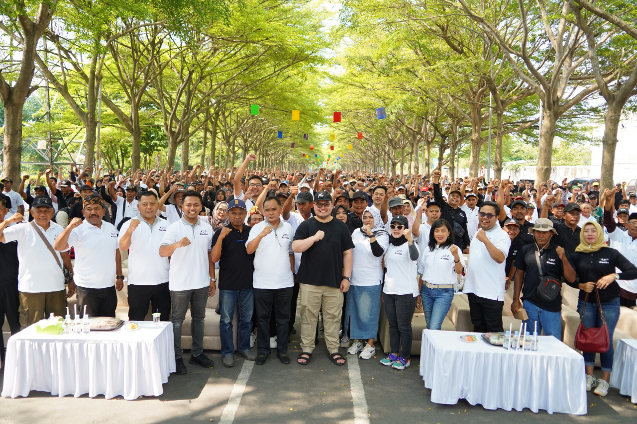 Deklarasi petani Kediri untuk Mas Dhito. (Foto: Tim Media Mas Dhito/jatimnow.com)