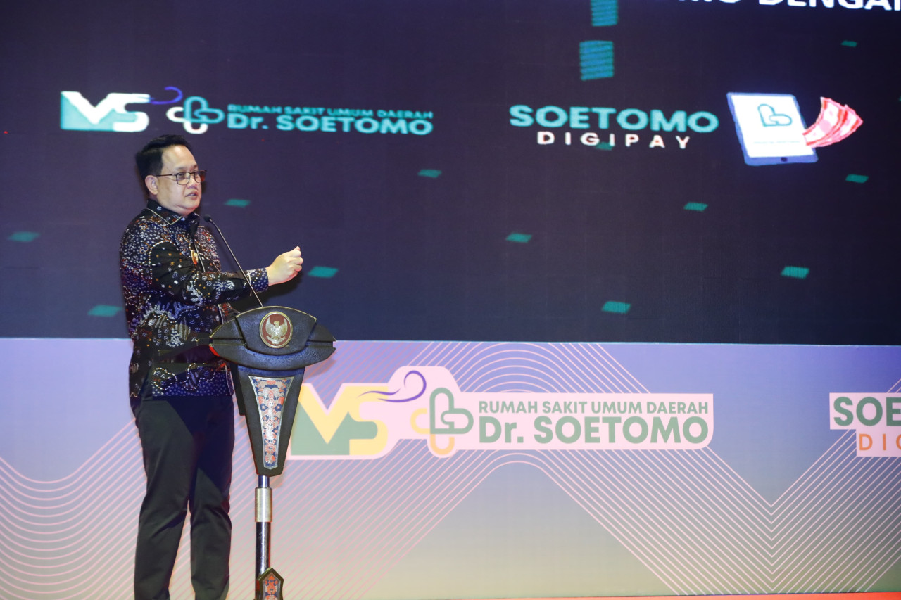 Pj Gubernur Jatim Luncurkan DigiPay, Transaksi di RSUD dr Soetomo Cashless