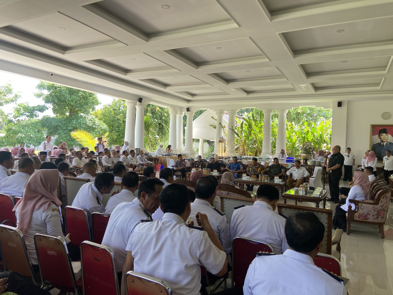 Kegiatan pertama Pjs Bupati Ponorogo Joko Irianto. (Foto: Ahmad Fauzani/jatimnow.com)