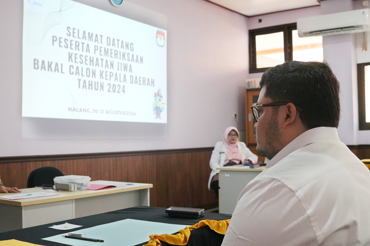 Mas Dhito jalani tes kejiwaan di RSUD Saiful Anwar. (Foto: Tim Mas Dhito/jatimnow.con)