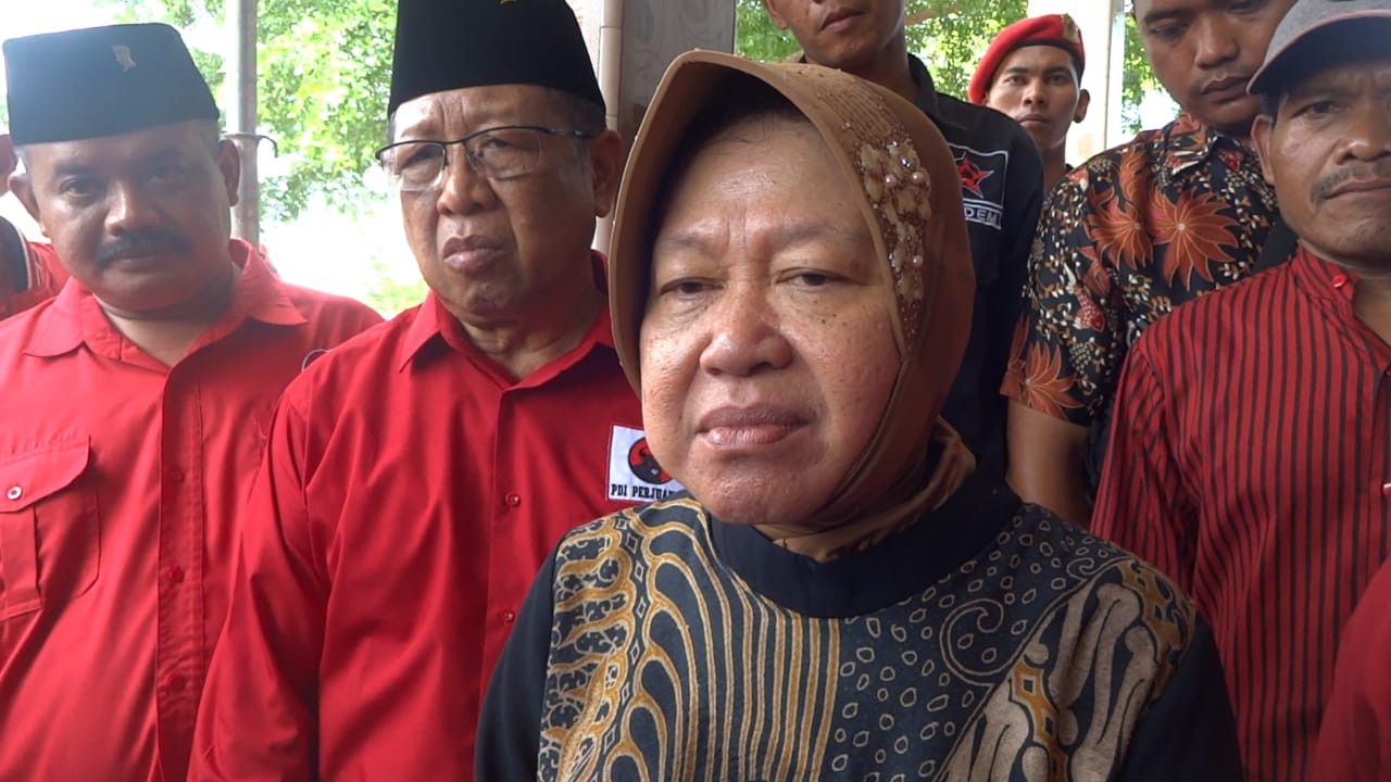 Calon Gubernur Jatim nomor urut 3, Tri Rismaharini saat hadir dalam konsolidasi internal PDIP di Tulungagung. (Foto: Bramanta Pamungkas/jatimnow.com)