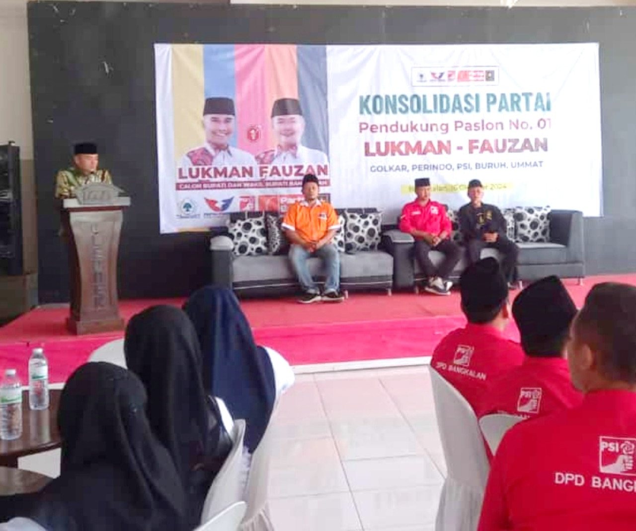 Konsolidasi partai poltik pendukung pasangan ManFaat (Lukman - Fauzan untuk Rakyat). (Foto: Fathor Rahman/jatimnow.com)