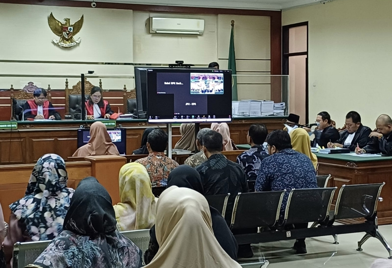 10 saksi kembali dihadirkan dalam sidang kasus korupsi BPPD Sidoarjo di PN Tipikor Surabaya (Ni'am/jatimnow.com)