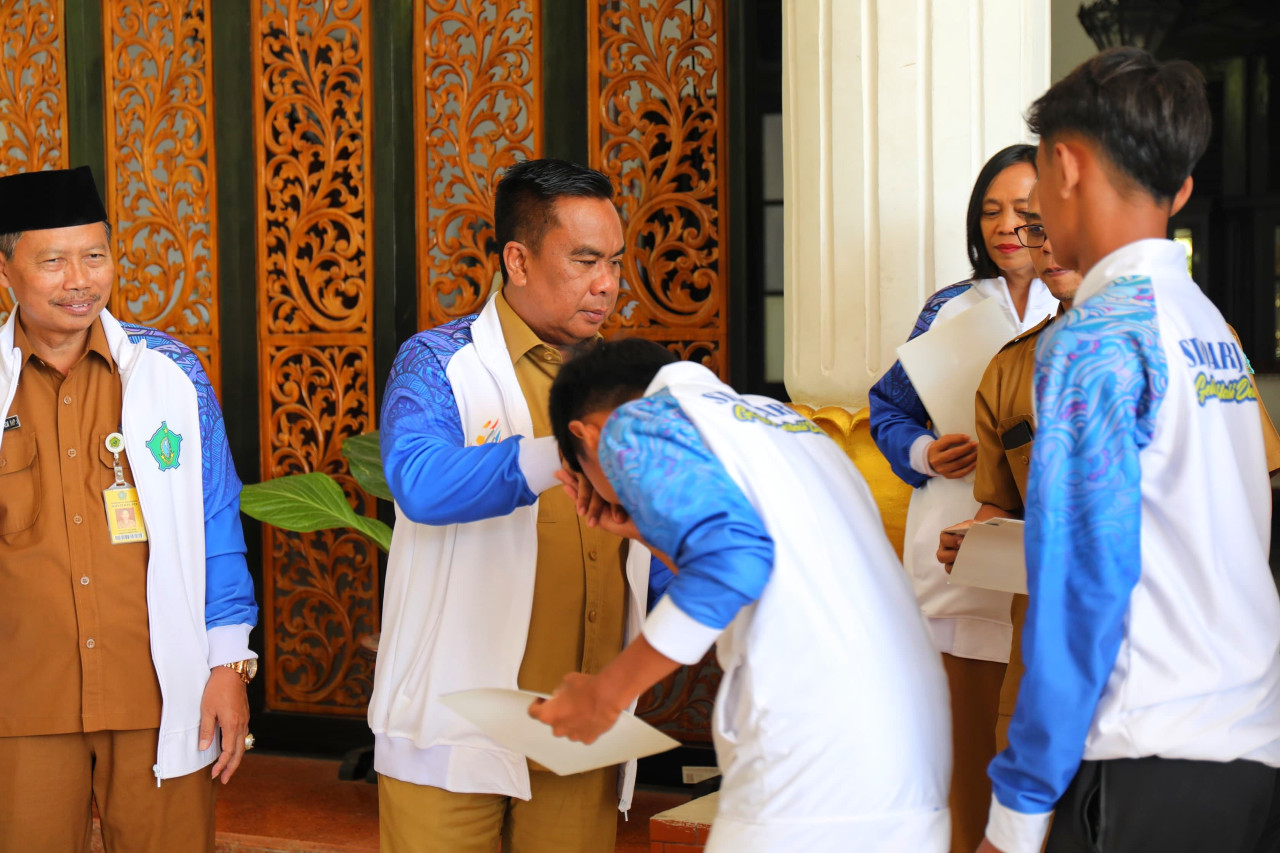 Suasana audiensi di Pendopo Delta Wibawa Sidoarjo. (Foto: Ahaddiini HM/jatimnow.com).