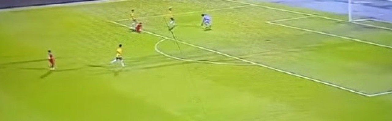 Pertandingan Kualifikasi Piala Asia U-17, Indonesia - Australia. (Foto: tangkapan layar  aku media sosial)