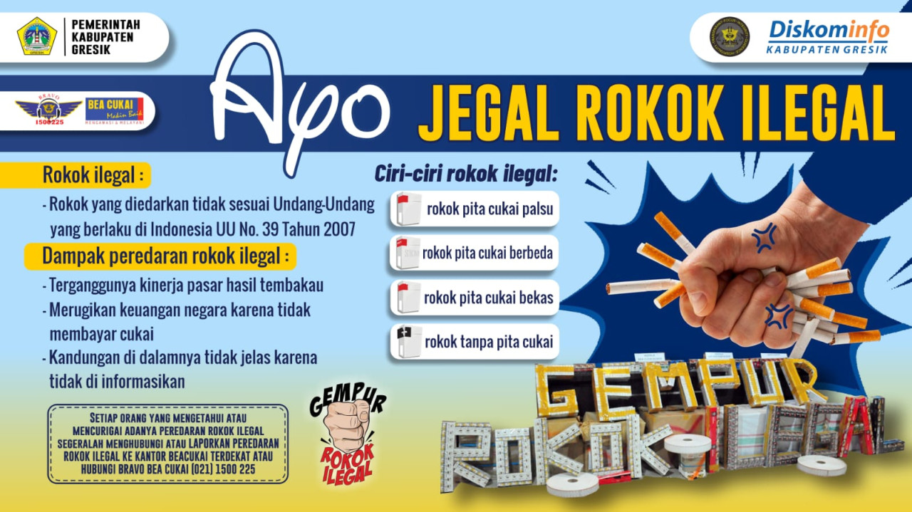 Suasana acara Sosialisasi Ketentuan Peraturan Perundang-undangan di Bidang Cukai yang diselenggarakan Bea Cukai dan Satpol PP Gresik. (Foto: Sahlul Fahmi/jatimnow.com)